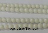 CTU1429 15.5 inches 2mm round synthetic turquoise beads