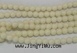 CTU1431 15.5 inches 4mm round synthetic turquoise beads