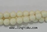 CTU1432 15.5 inches 6mm round synthetic turquoise beads