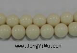 CTU1434 15.5 inches 10mm round synthetic turquoise beads