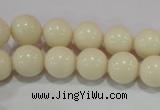 CTU1435 15.5 inches 12mm round synthetic turquoise beads