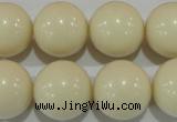 CTU1439 15.5 inches 20mm round synthetic turquoise beads