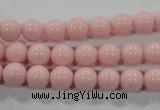 CTU1503 15.5 inches 8mm round synthetic turquoise beads
