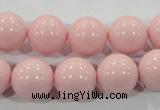 CTU1506 15.5 inches 14mm round synthetic turquoise beads