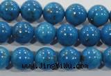 CTU1625 15.5 inches 14mm round synthetic turquoise beads