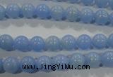 CTU1731 15.5 inches 4mm round synthetic turquoise beads