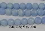 CTU1743 15.5 inches 8mm faceted round synthetic turquoise beads