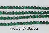 CTU1821 15.5 inches 4mm faceted round synthetic turquoise beads