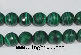 CTU1824 15.5 inches 10mm faceted round synthetic turquoise beads