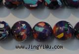 CTU2115 15.5 inches 14mm round synthetic turquoise beads