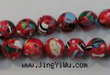 CTU2183 15.5 inches 10mm round synthetic turquoise beads