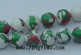 CTU225 16 inches 10mm round imitation turquoise beads wholesale