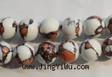 CTU2305 15.5 inches 14mm round synthetic turquoise beads