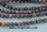 CTU238 16 inches 4mm round imitation turquoise beads wholesale