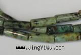 CTU2464 15.5 inches 5*15mm tube African turquoise beads wholesale
