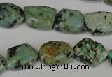 CTU2482 15.5 inches 12*16mm - 13*18mm freeform African turquoise beads