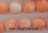 CTU2506 15.5 inches 16mm faceted round synthetic turquoise beads