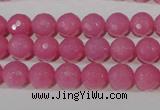 CTU2557 15.5 inches 8mm faceted round synthetic turquoise beads