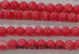 CTU2610 15.5 inches 4mm round synthetic turquoise beads