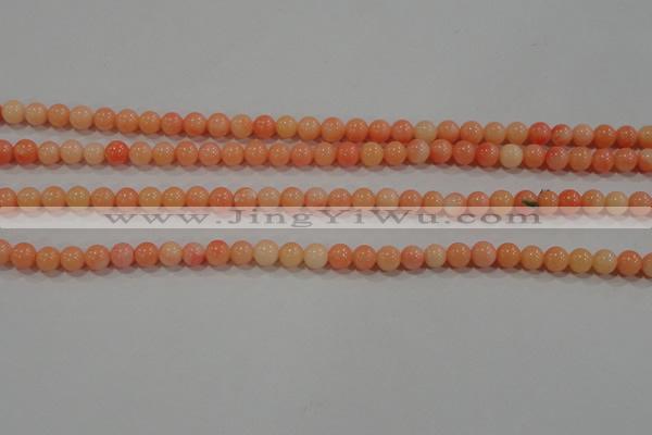 CTU2631 15.5 inches 4mm round synthetic turquoise beads