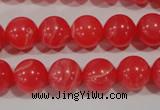 CTU2734 15.5 inches 12mm round synthetic turquoise beads