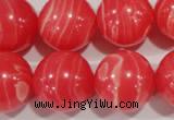 CTU2738 15.5 inches 20mm round synthetic turquoise beads