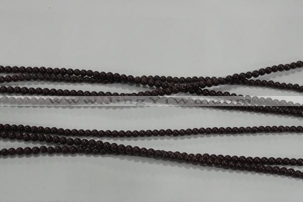 CTU2818 15.5 inches 2mm round synthetic turquoise beads