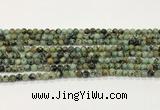 CTU510 15.5 inches 4mm round African turquoise beads wholesale