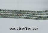 CTU562 15.5 inches 4mm round matte african turquoise beads