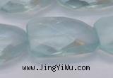 CTW503 15.5 inches 20*30mm faceted & twisted synthetic quartz beads