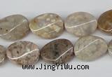 CTW58 15.5 inches 12*16mm twisted oval jasper gemstone beads