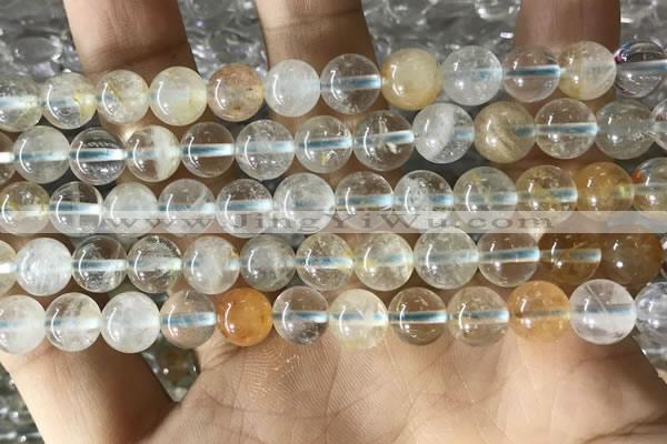 CTZ12 15.5 inches 8mm round natural topaz gemstone beads