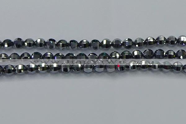 CTZ642 15.5 inches 8mm faceted round terahertz beads wholesale
