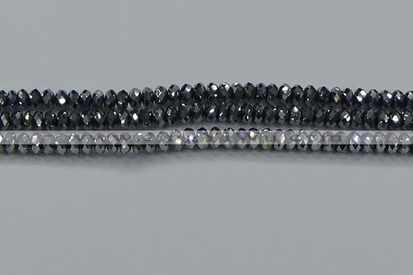 CTZ645 15.5 inches 5*8mm faceted rondelle terahertz beads wholesale