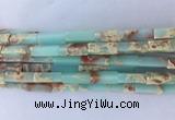 CUBS08 15 inches 4*13mm cuboid synthetic sea sediment jasper beads