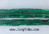 CUBS10 15 inches 4*13mm cuboid synthetic malachite beads wholesale