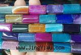 CUBS116 15 inches 10*20mm cuboid agate gemstone beads wholesale CUBS116 15 inches 10*20mm cuboid agate gemstone beads wholesale