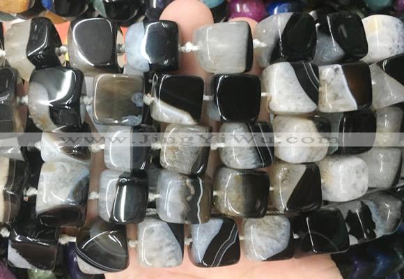 CUBS118 15 inches 12*13mm cube agate gemstone beads wholesale