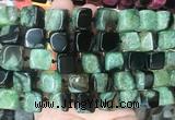 CUBS123 15 inches 12*13mm cube agate gemstone beads wholesale CUBS123 15 inches 12*13mm cube agate gemstone beads wholesale