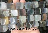CUBS128 15 inches 14*15mm cube agate gemstone beads wholesale CUBS128 15 inches 14*15mm cube agate gemstone beads wholesale