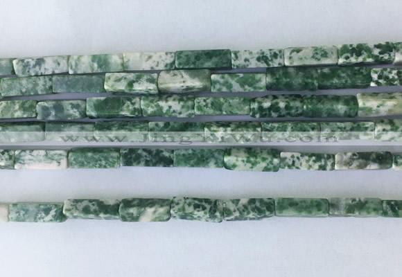 CUBS14 15 inches 4*13mm cuboid Qinghai jade beads wholesale