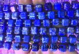 CUBS30 15 inches 8*8mm faceted cube lapis lazuli gemstone beads