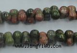 CUG65 16 inches 8*12mm bone natural unakite gemstone beads wholesale