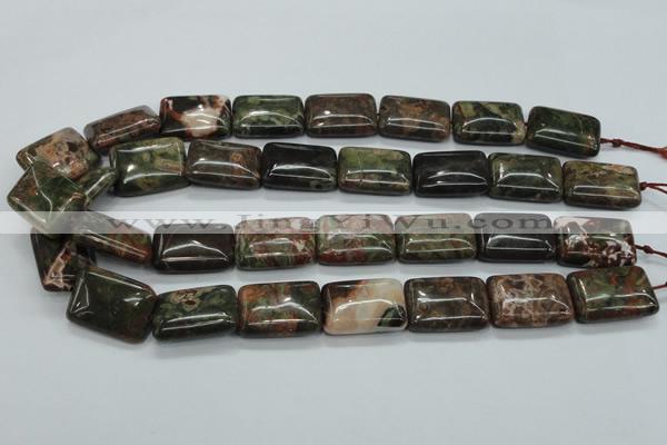 CUJ06 15.5 inches 18*25mm rectangle autumn jasper gemstone beads