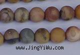 CVJ12 15.5 inches 8mm round matte venus jasper beads wholesale