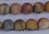 CVJ15 15.5 inches 12mm round matte venus jasper beads wholesale