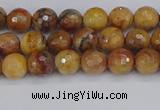CVJ21 15.5 inches 4mm faceted round venus jasper beads wholesale