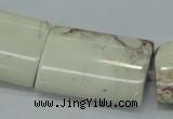 CWB03 15.5 inches 22*32mm rectangle natural white howlite gemstone beads