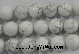 CWB203 15.5 inches 10mm round natural white howlite beads wholesale