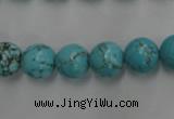 CWB557 15.5 inches 10mm round howlite turquoise beads wholesale
